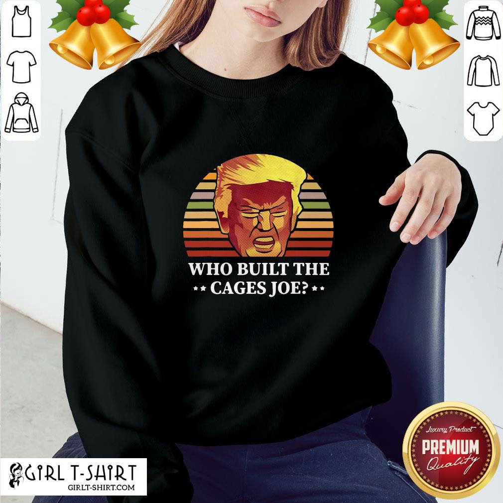 Take Who Built The Cages Joe Donald Trump Final President Debate 2020 Shirt - Image 4