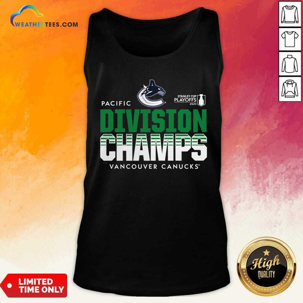 Vancouver Canucks 2024 Pacific Division Champions T-Shirt - Image 3