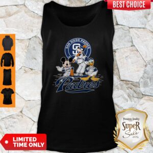 Alternative view of Awesome Mickey Mouse Goofy And Donald Duck San Diego Padres Shirt
