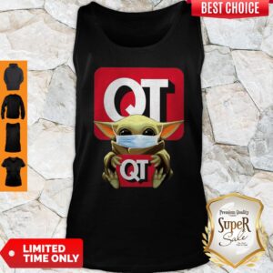 Alternative view of Awesome Baby Yoda Mask QuikTrip COVID-19 Shirt