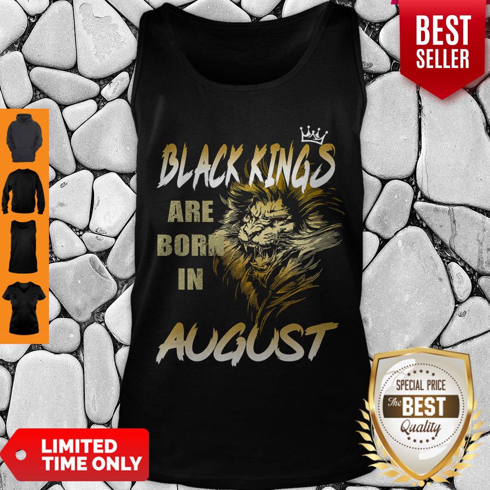 Funny Lion Black Kings Are Born In August T-Shirt - Image 5