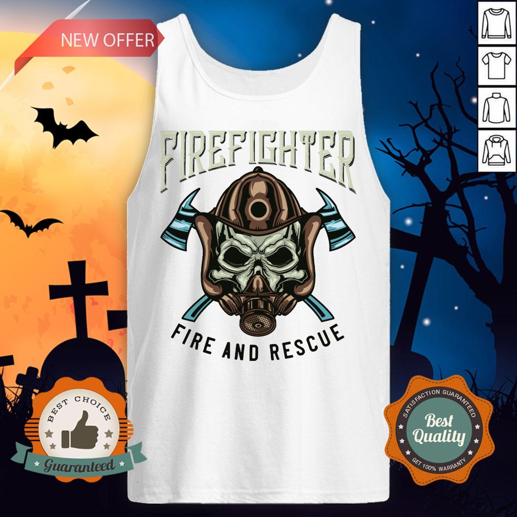 Halloween Firefighter Rescue Fire And Rescue Shirt - Image 2