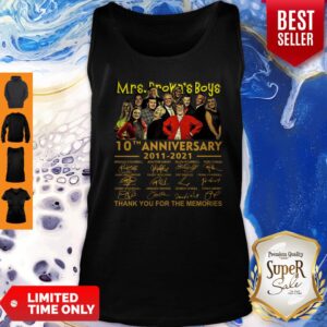 Alternative view of Top Mrs. Brown Boys 10th Anniversary 2011 2021 Thank You For The Memories Signatures Shirt