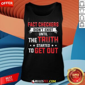 Alternative view of Fact Checkers Didn't Exist Until The Truth Started To Get Out Shirt