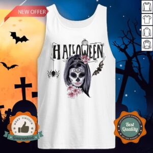 Alternative view of Halloween Sugar Skull Girl Day Of Dead Muertos Shirt