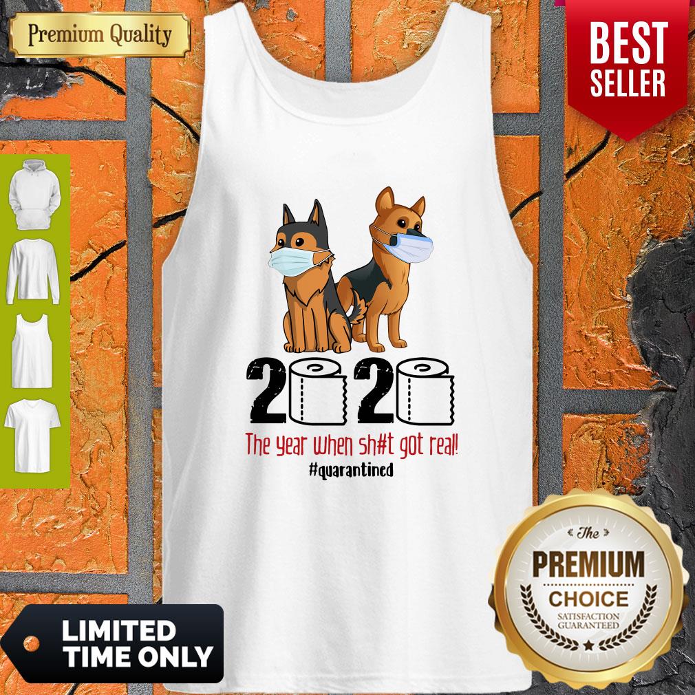 Nice Kunming Wolfdog Face Mask 2020 The Year When Shit Got Real Quarantined Shirt - Image 5