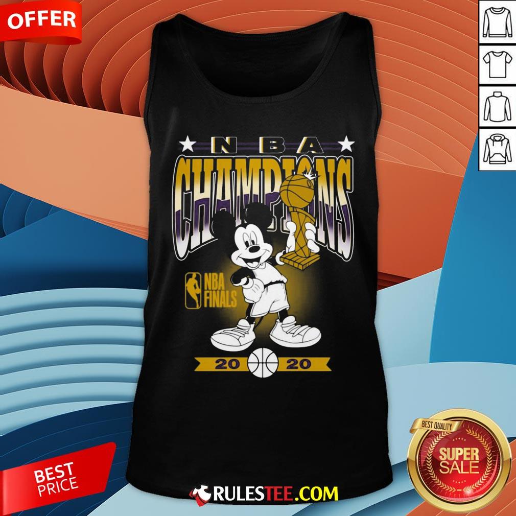 Lakers 2020 NBA Champions Mickey Mouse Shirt - Image 2