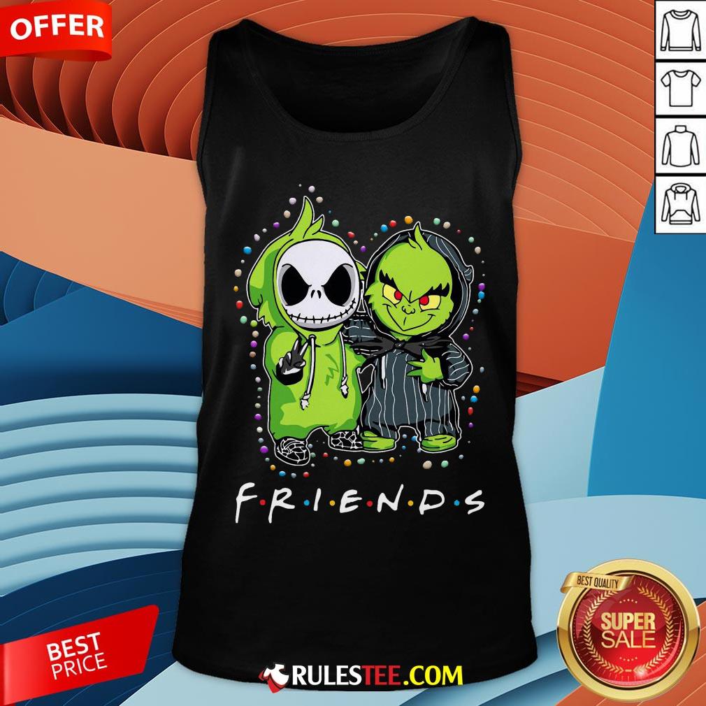 Baby Jack Skeleton And Baby Green Friends Light Christmas Shirt - Image 2