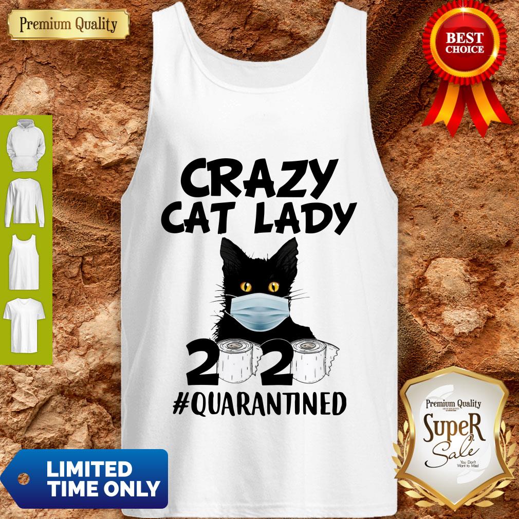 Official Crazy Cat Lady 2020 #Quarantined Shirt - Image 5