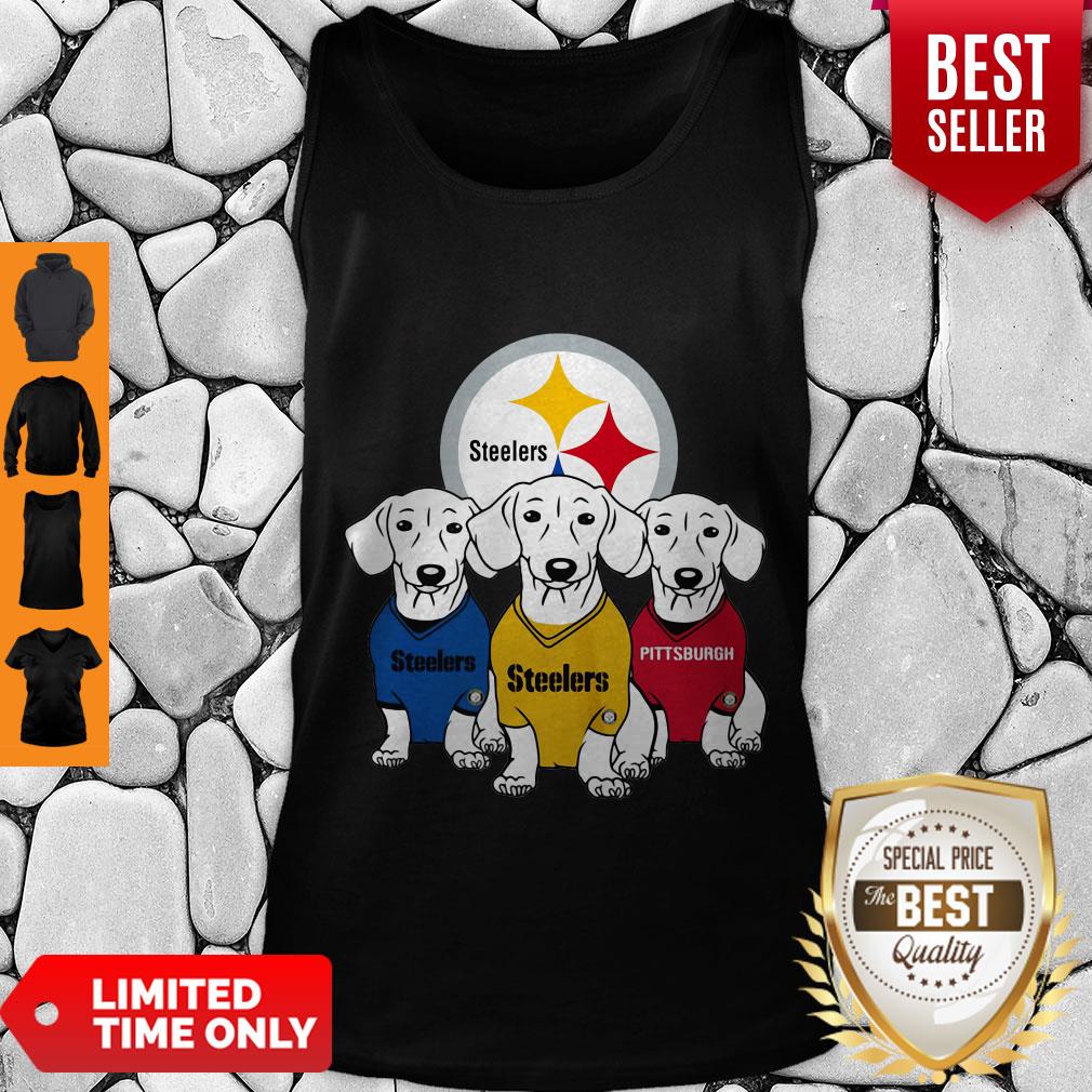 Good Dachshund Dogs Pittsburgh Steelers Logo Shirt - Image 5