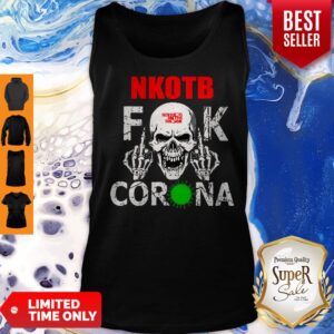 Alternative view of Official NKOTB Fuck Coronavirus Version Skull Shirt