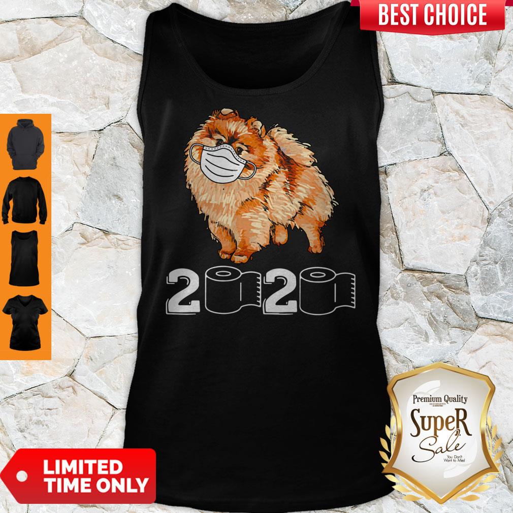 Premium Pomeranian Mask 2020 Toilet Paper Shirt - Image 3