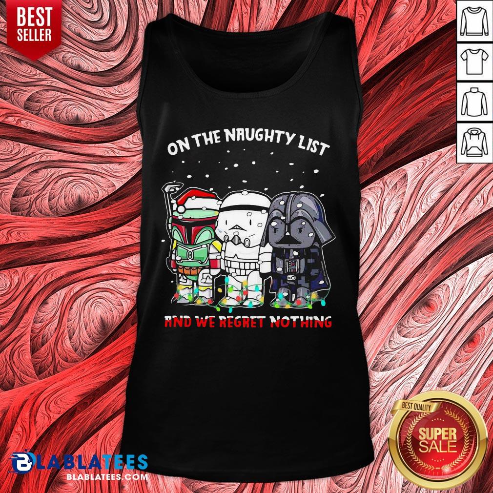 Awesome Star Wars Chibi On The Naughty List And We Regret Nothing Shirt - Image 4
