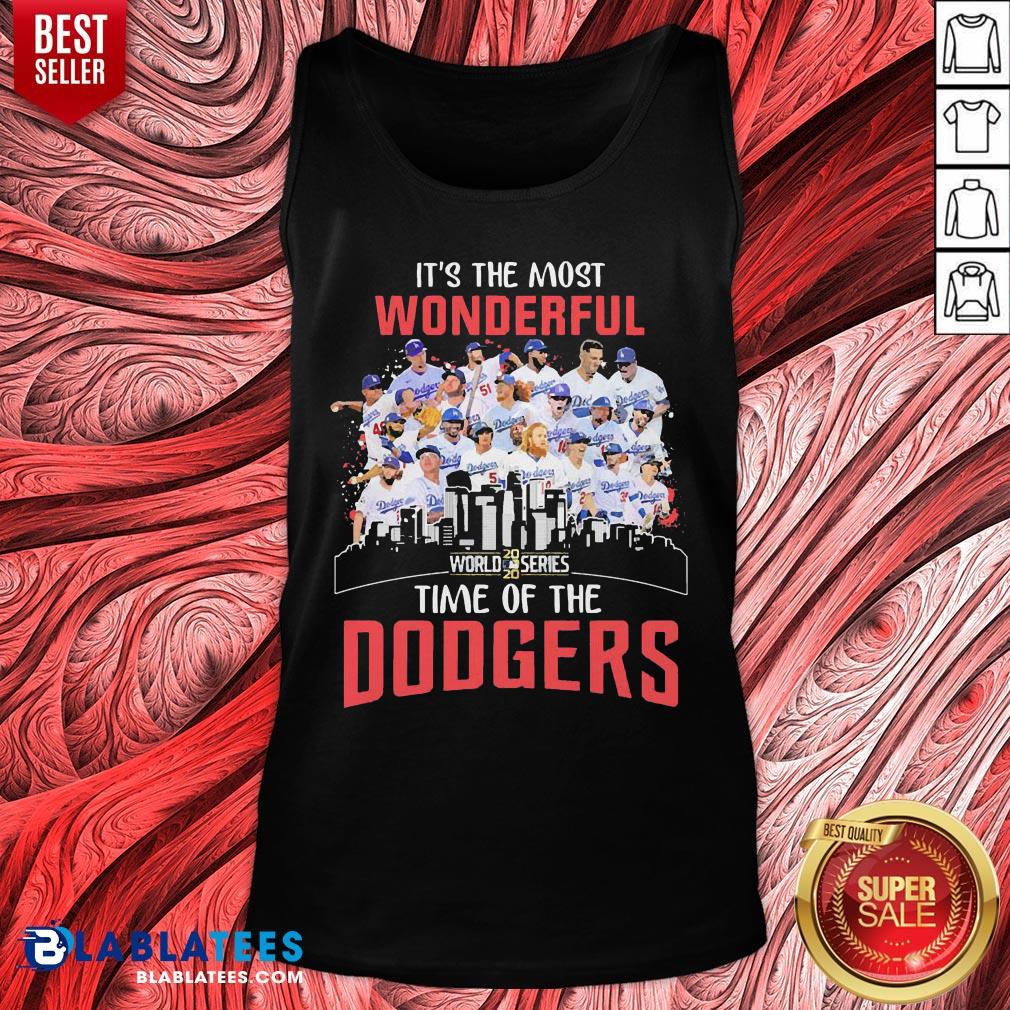 Top It’s The Most Wonderful World 2020 Series Time Of The Dodgers Shirt - Image 4