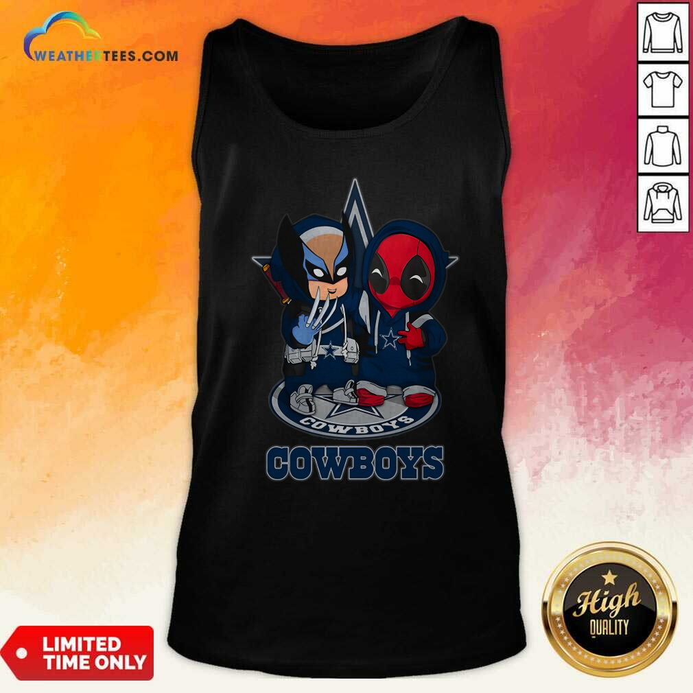 Dallas Cowboys Marvel Wolverine Deadpool True Friends T-Shirt - Image 2