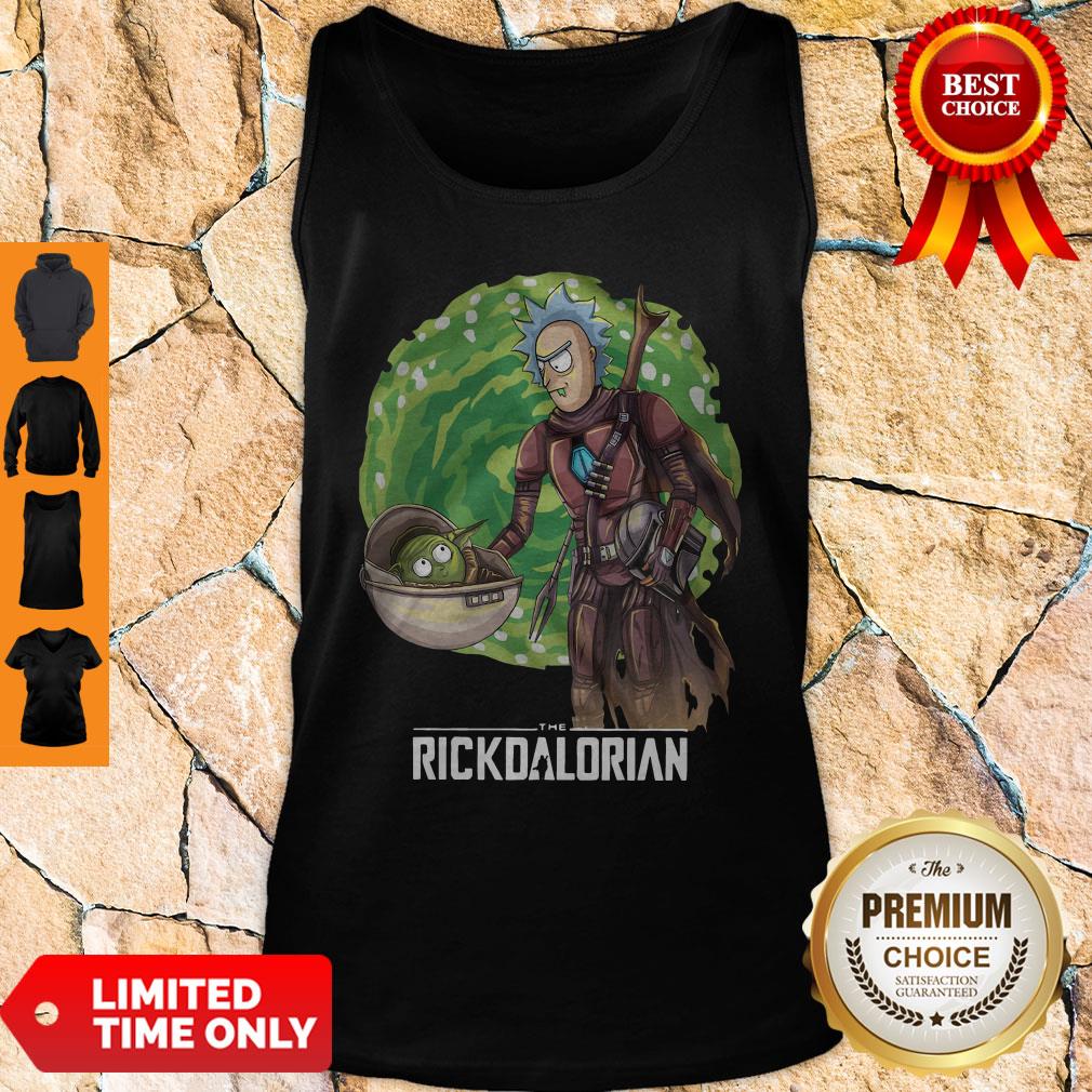 The Rickdalorian Baby Yoda And Rick Morty Shirt - Image 4
