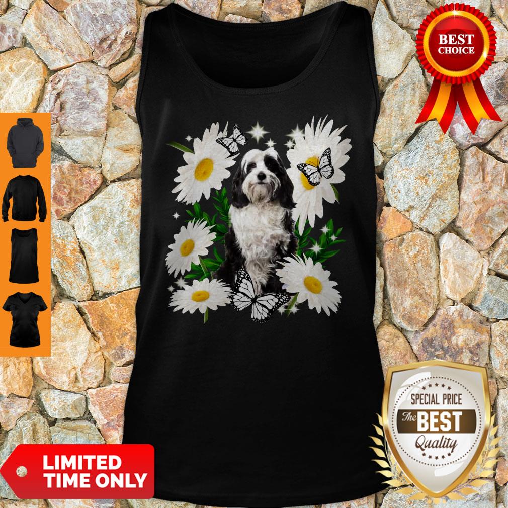 Official Tibetan Terrier Daisy Flower Classic Shirt - Image 4