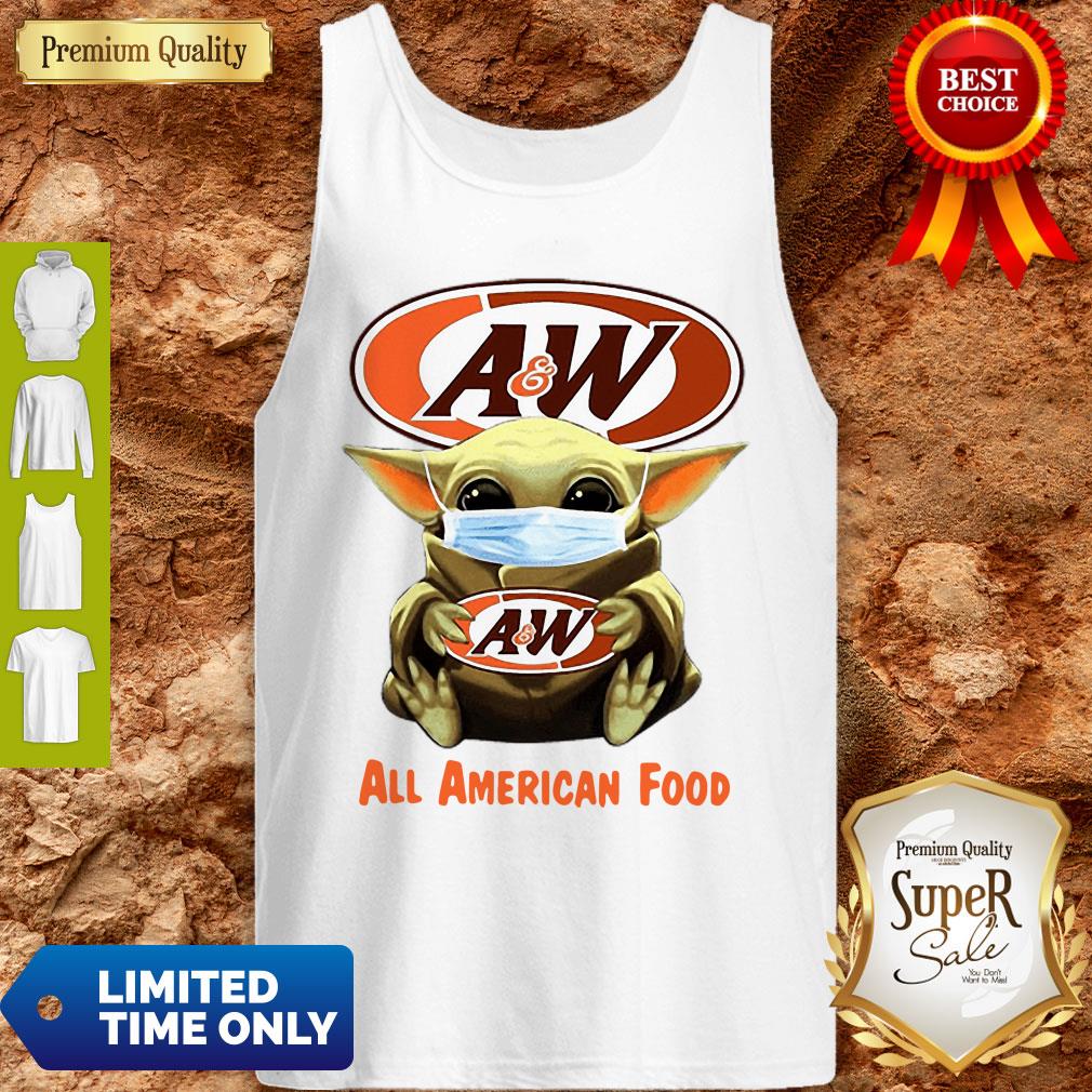 Baby Yoda Mask A&W Restaurants All American Food Coronavirus Shirt - Image 2