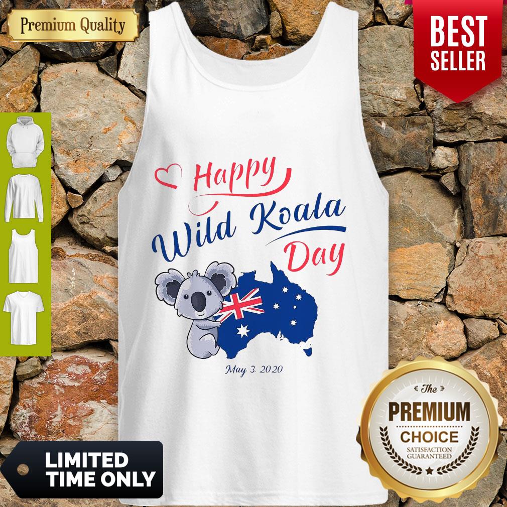 Nice Happy Wild Koala Day May 3 2020 Australia Flag Shirt - Image 4