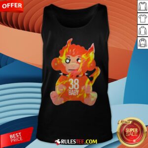 Alternative view of Burning Monkey Doll Never Broke Again 38 Baby Shirt