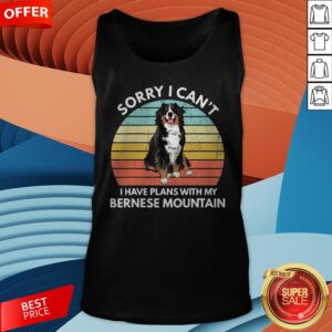 Alternative view of I Just Wanna Drink Wine And Pet My Bernese Mountain Vintage Retro Shirt