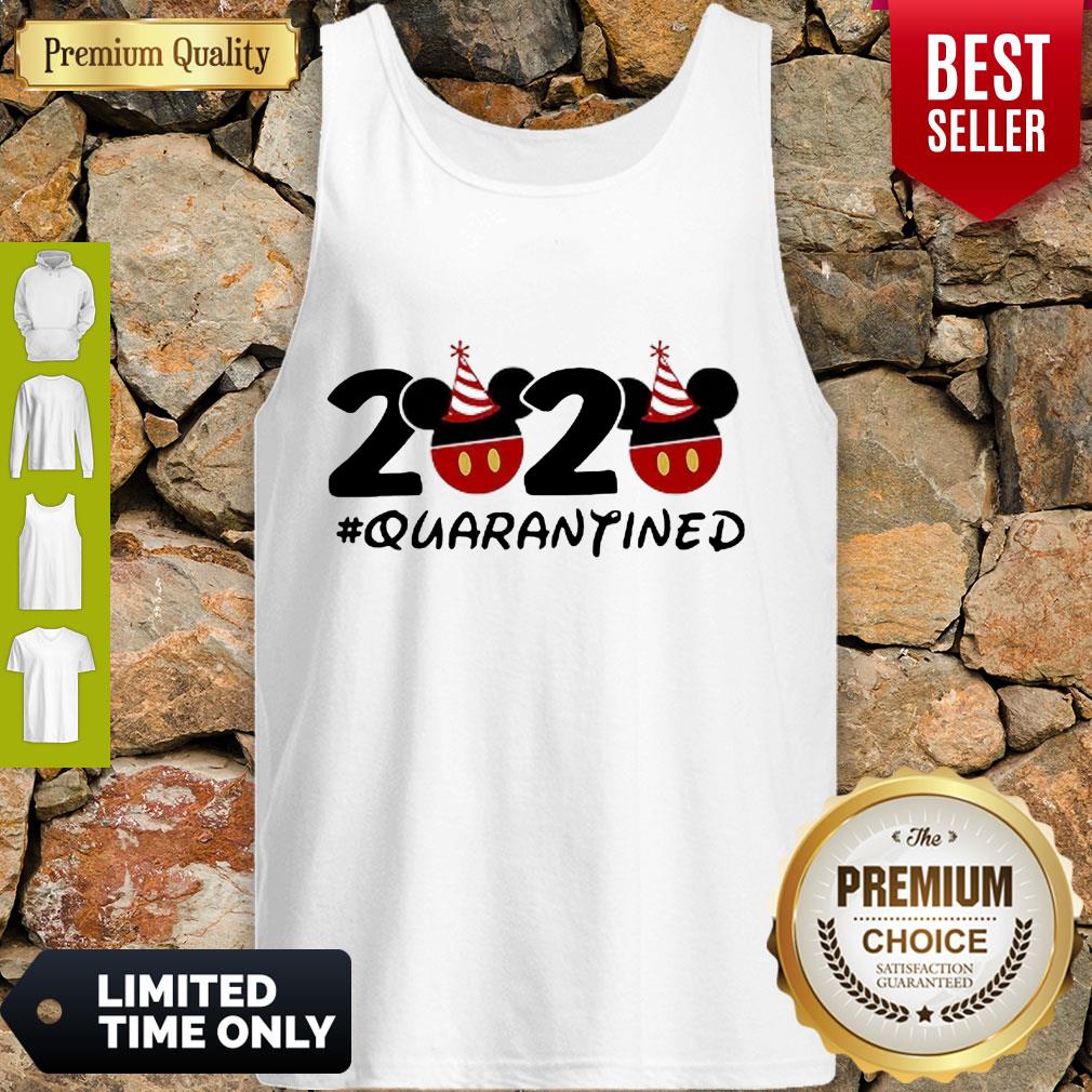 Pretty Disney Mickey Mouse 2020 #Quarantined Coronavirus Shirt - Image 4