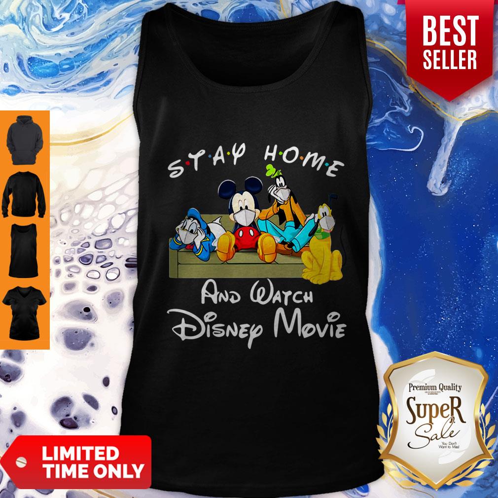 Nice Stay Home And Watch Disney Movies Mask Covid-19 Shirt - Image 5