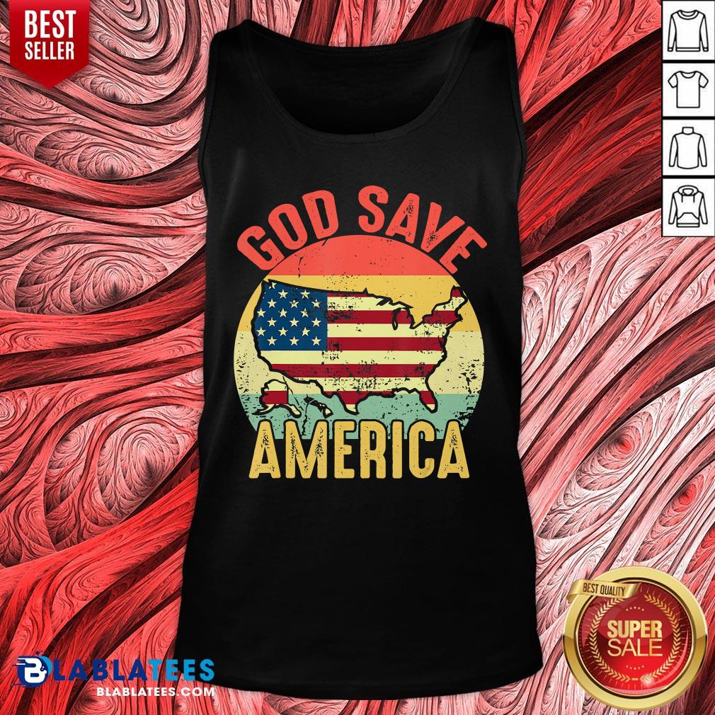 Good God Save America US Flag Patriotic American Vintage Retro Shirt - Image 4