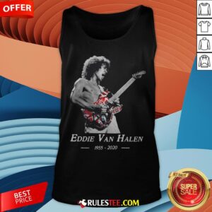 Alternative view of Premium Rip Eddie Van Halen 1955 2020 Shirt