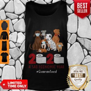 Alternative view of Official Dogs 2020 A Sad Economic Year #Quarantined Shirt