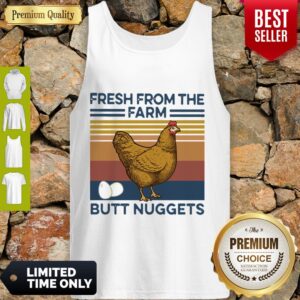 Alternative view of Funny Vintage Chicken Fresh From The Farm Butt Nuggets Shirt