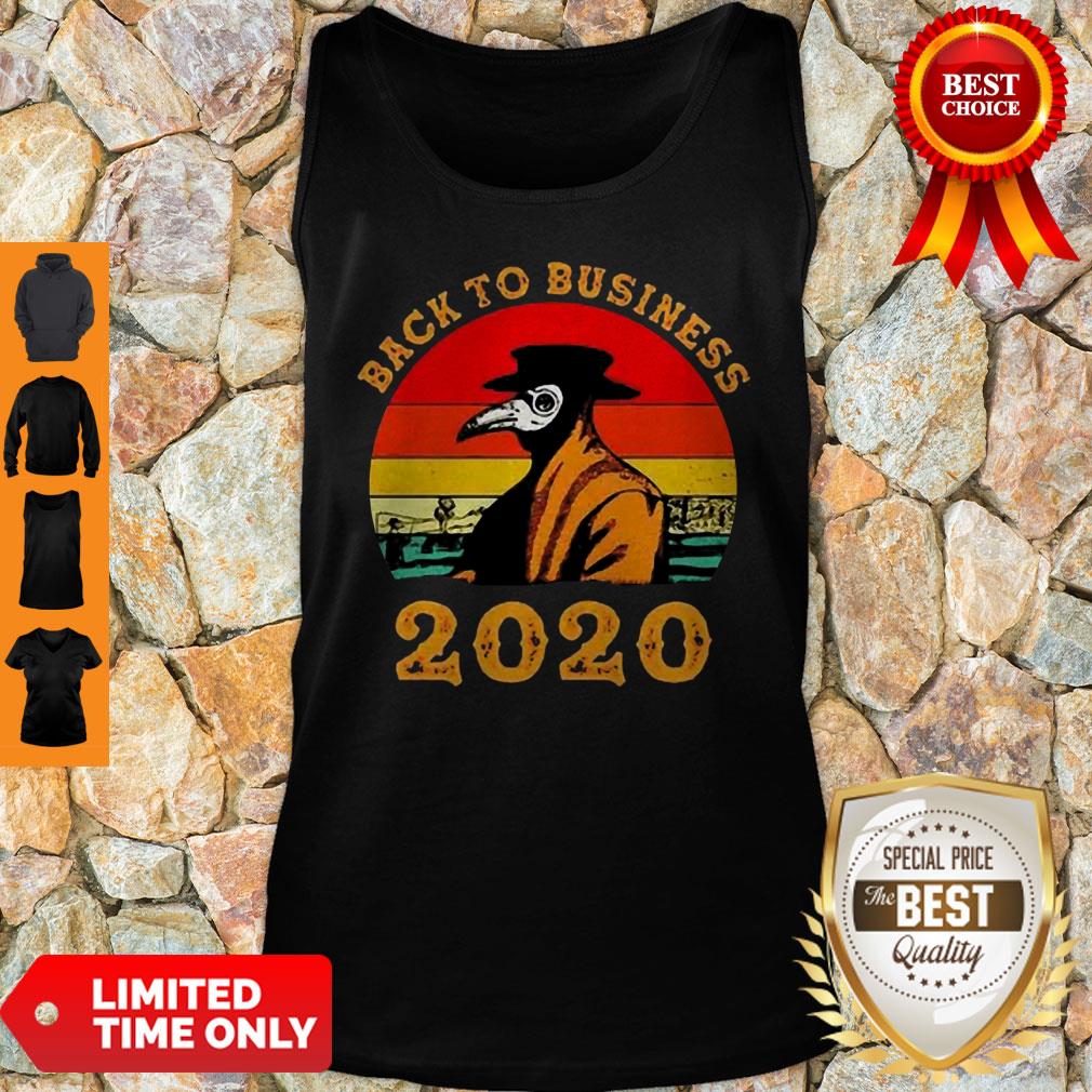 Plague Doctor Back To Business 2020 Vintage Shirt - Image 5