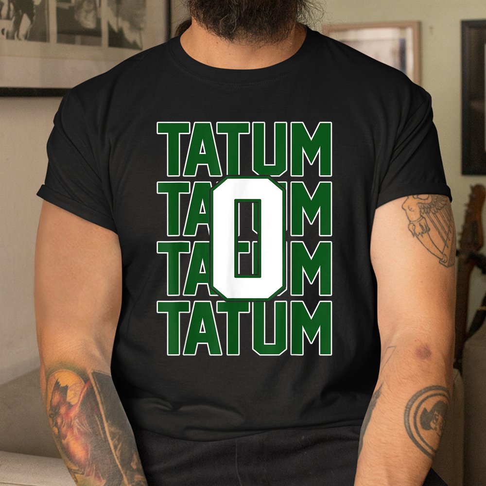 Tatum Who Wears Number 0 Green Is Incredibly Brilliant Shirt - Image 3
