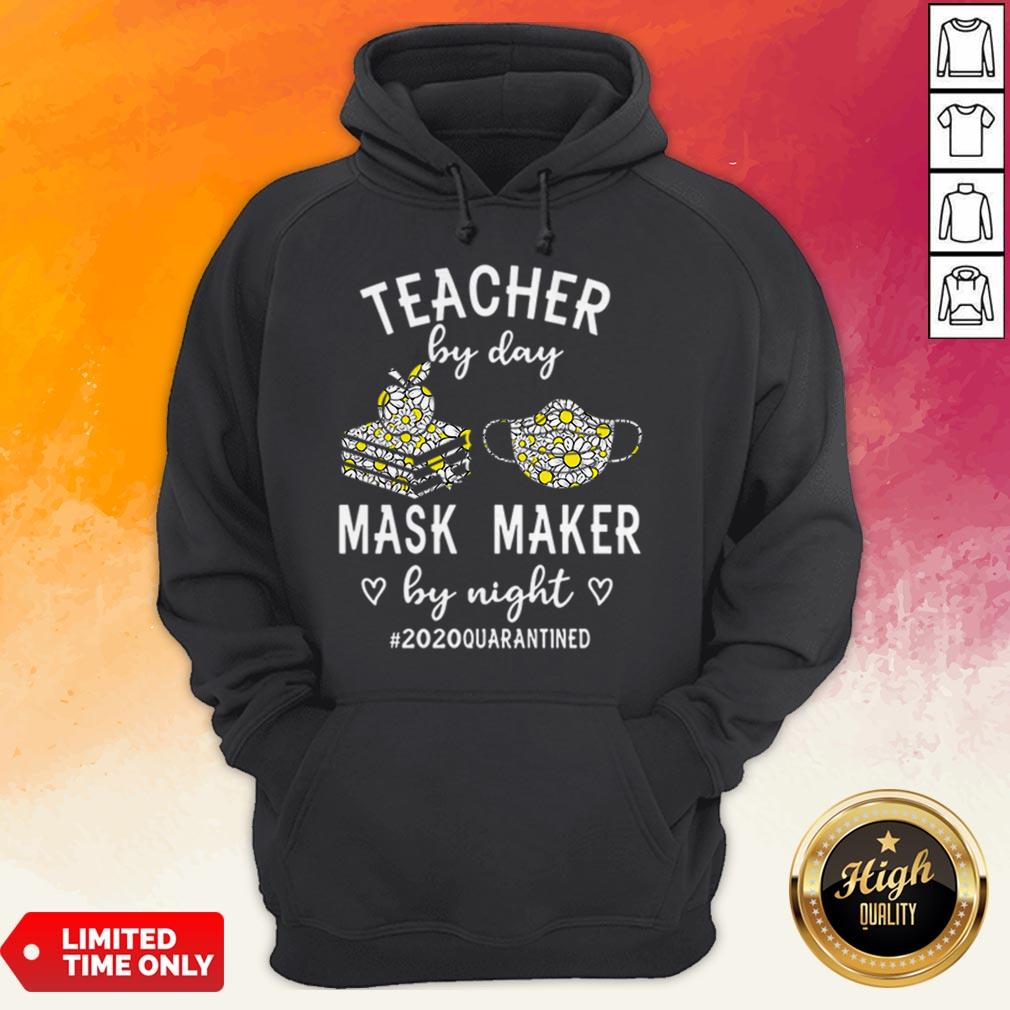 Teacher By Day Mask Maker By Night 2020 Quarantined Shirt - Image 4