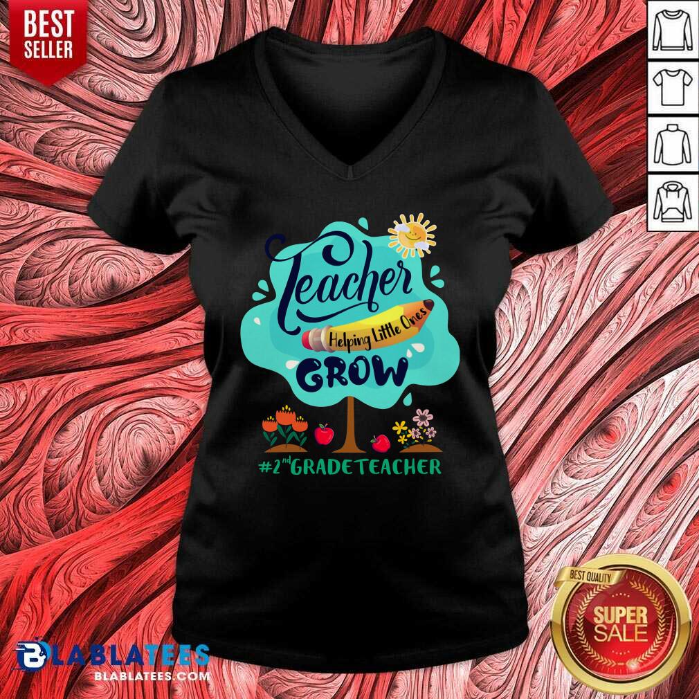Teacher Grow 2nd Grade Teacher Shirt - Image 2