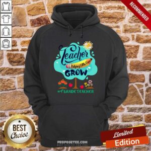 Alternative view of Teacher Helping Little Ones 4th Grade Teacher Shirt