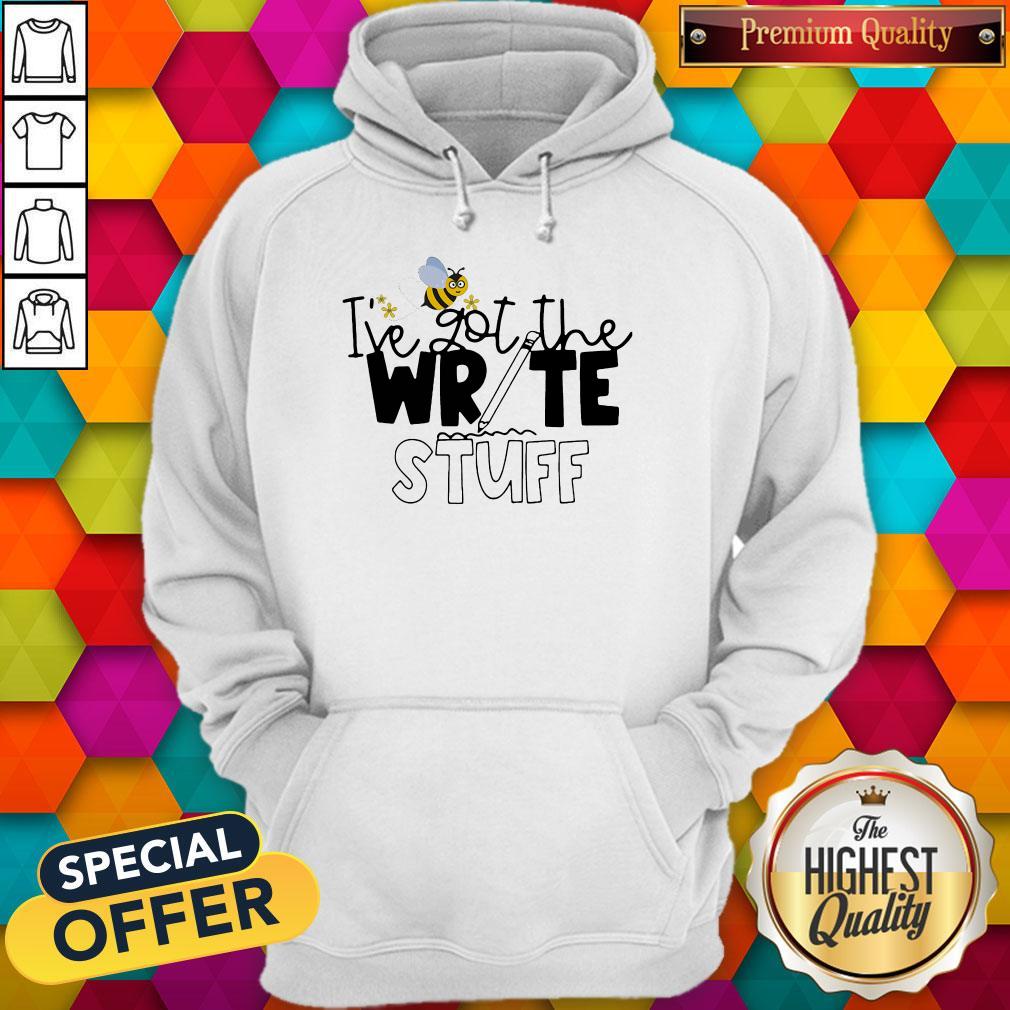 Teacher I'Ve Got The Write Stuff Bee Shirt - Image 3