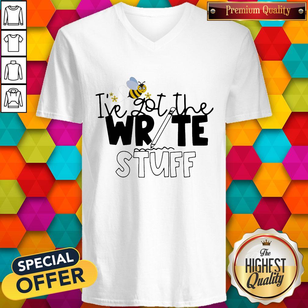 Teacher I'Ve Got The Write Stuff Bee Shirt - Image 4