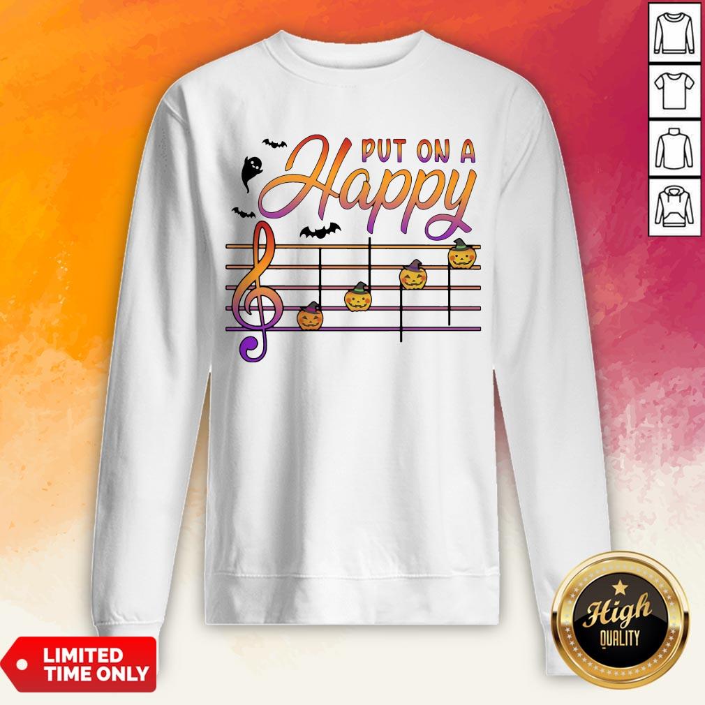 Teacher Music Put On A Happy Halloween Shirt - Image 5