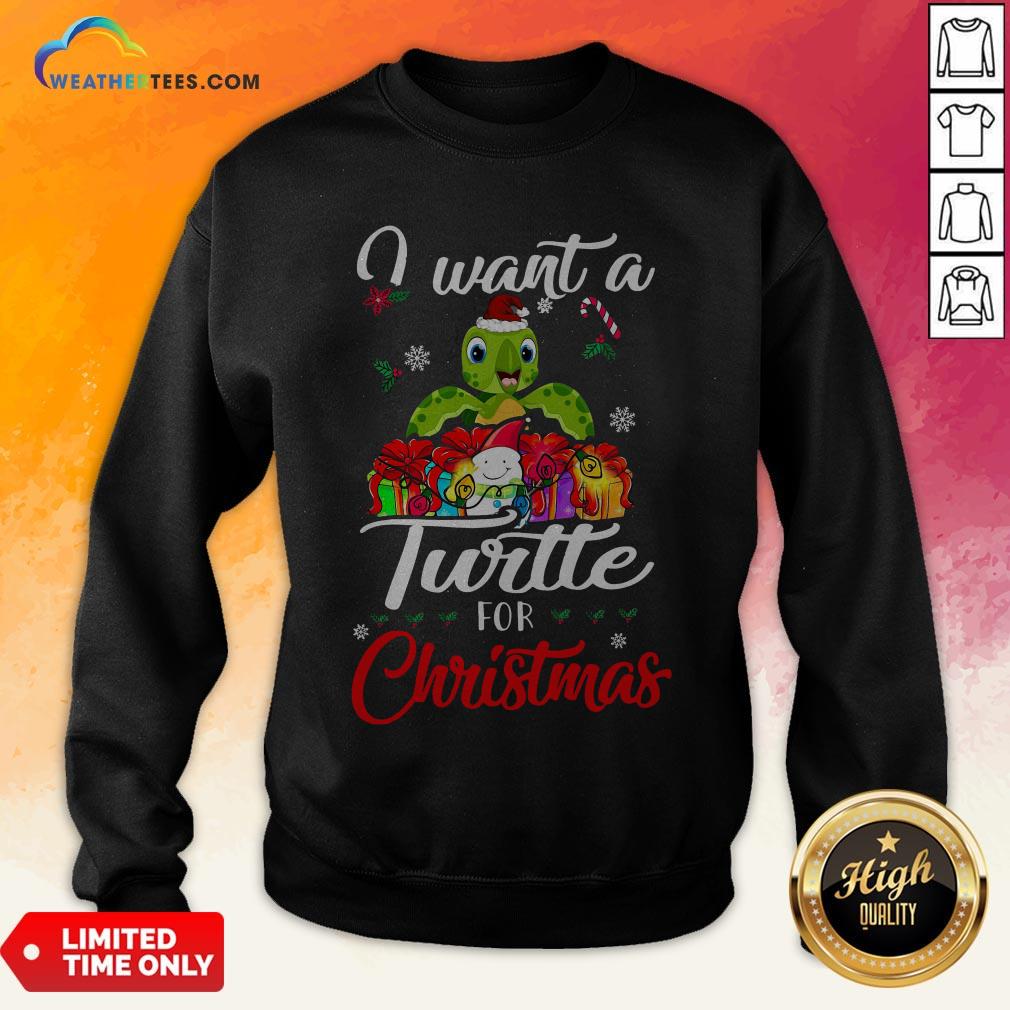Tech I Want A Turtle For Christmas Shirt - Image 4