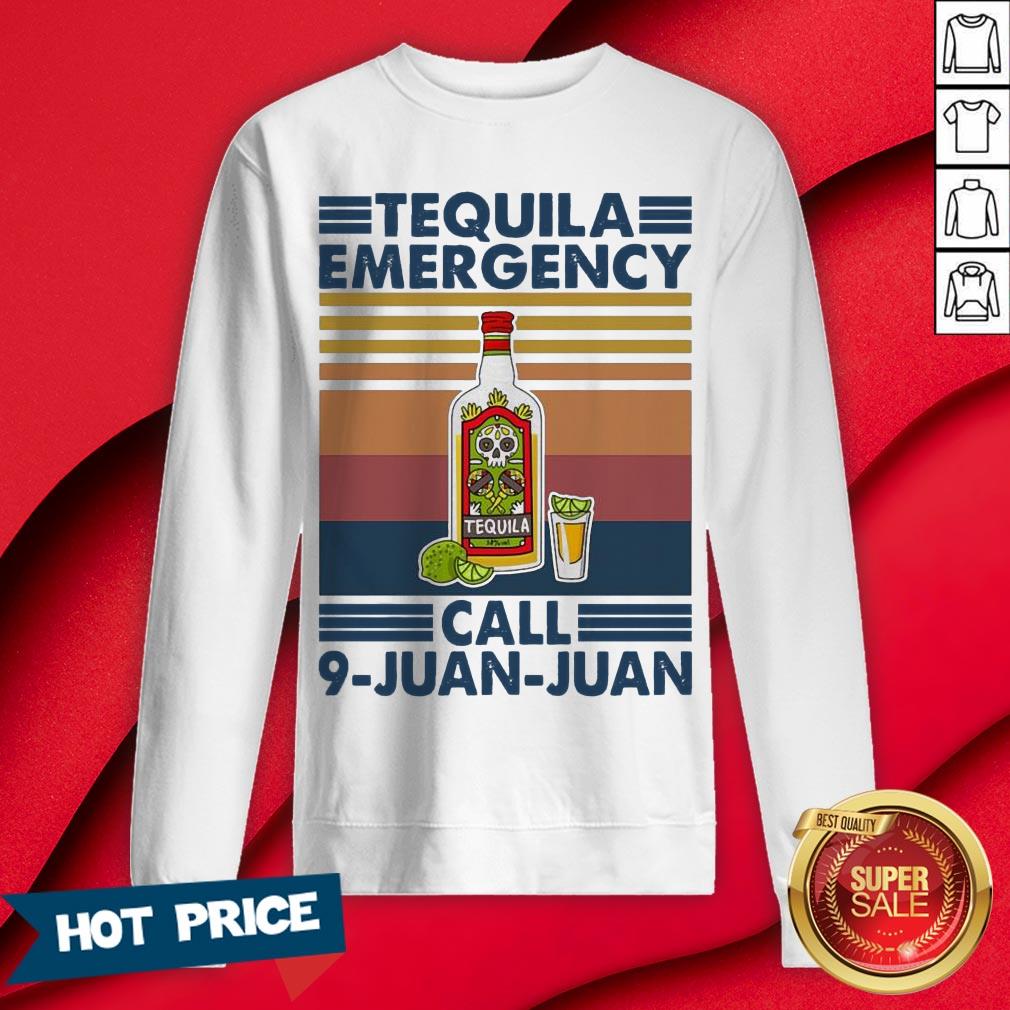 Tequila Emergency Call 9 Juan Juan Vintage Shirt - Image 4