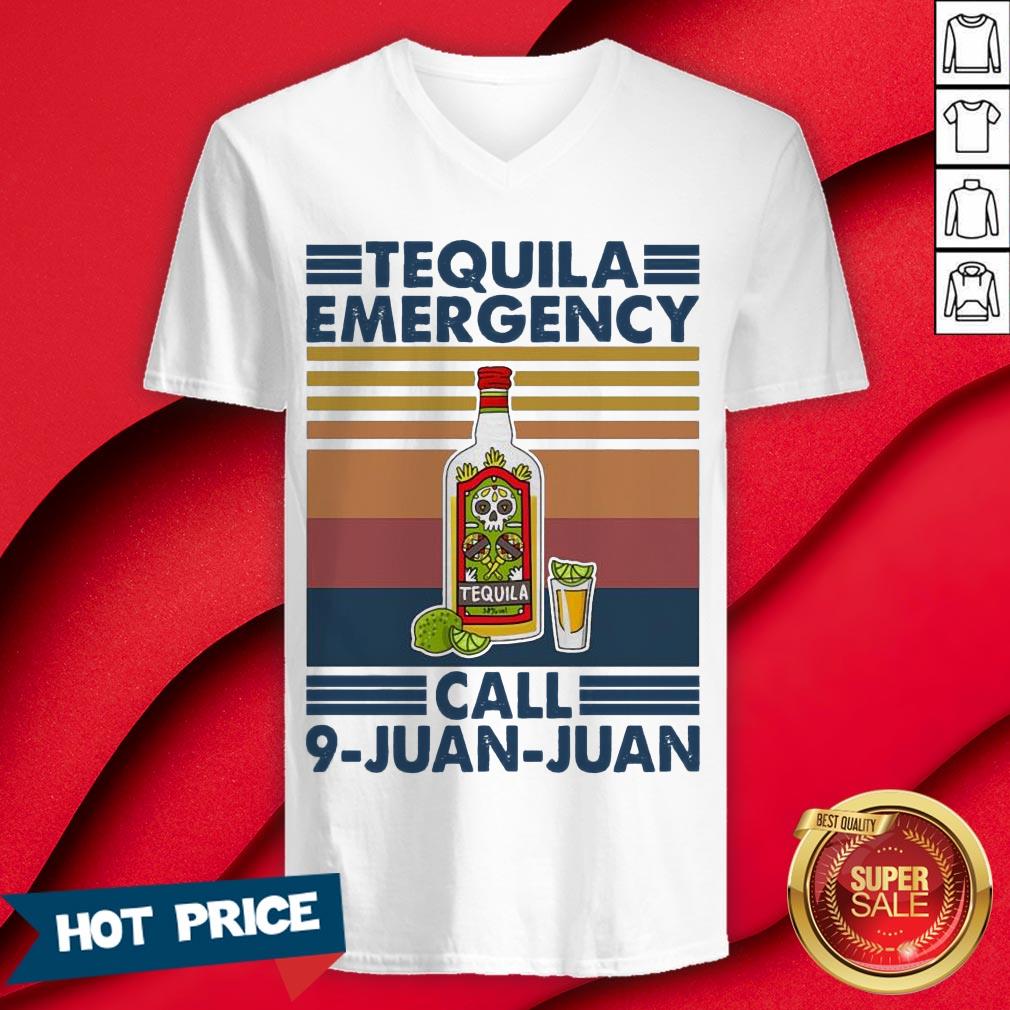 Tequila Emergency Call 9 Juan Juan Vintage Shirt - Image 3