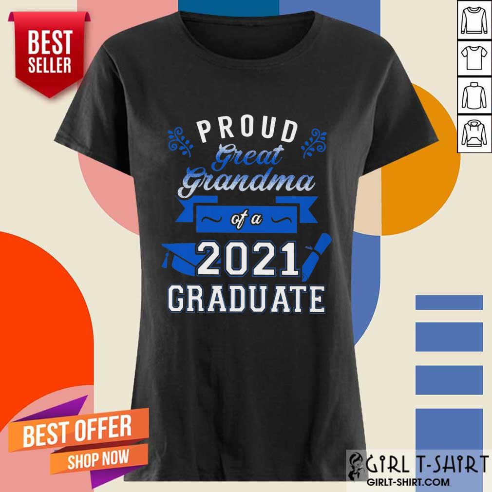 Terrific Grandma 2021 Graduate Blue Shirt - Image 2