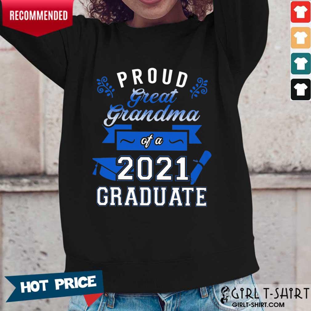Terrific Grandma 2021 Graduate Blue Shirt - Image 5