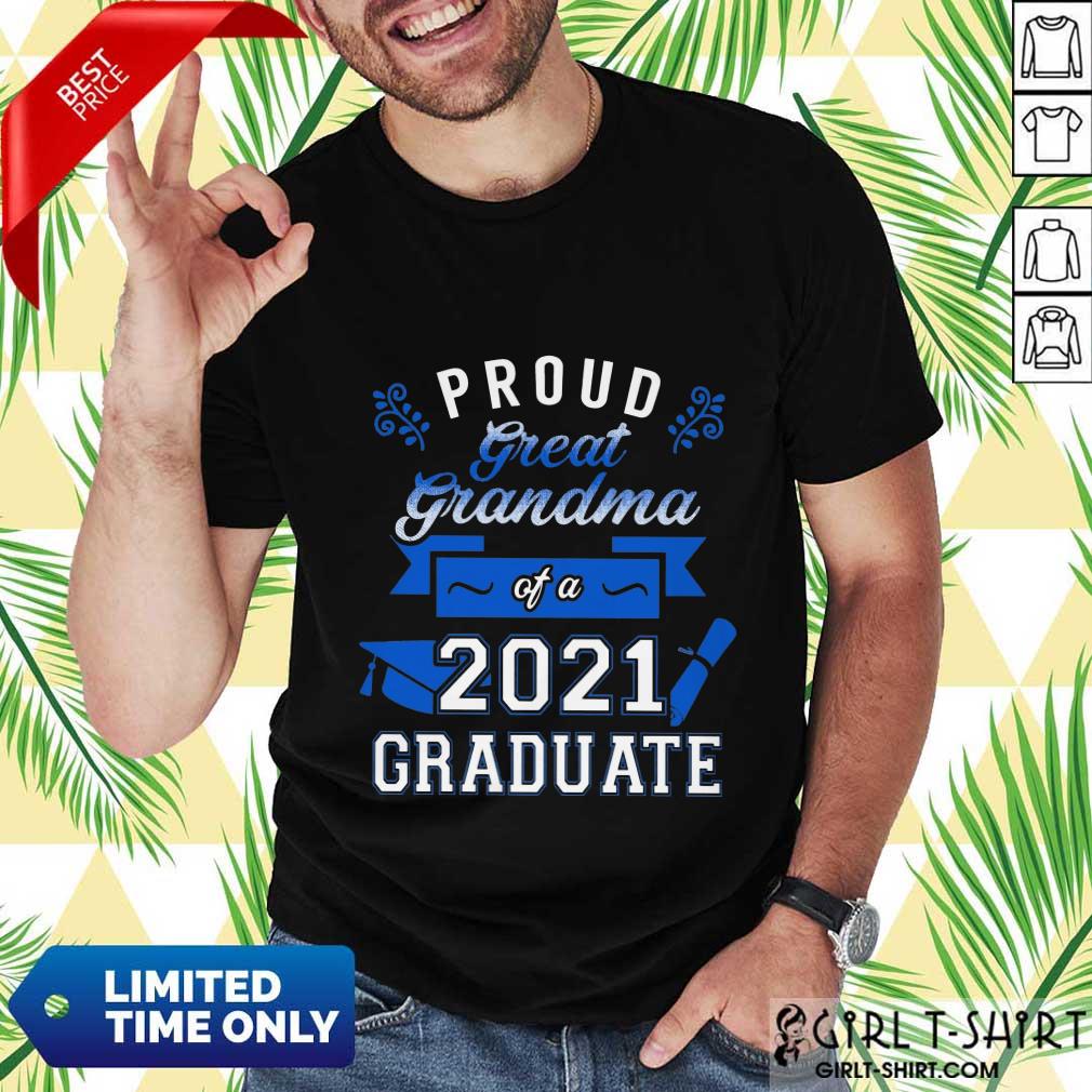 Terrific Grandma 2021 Graduate Blue Shirt