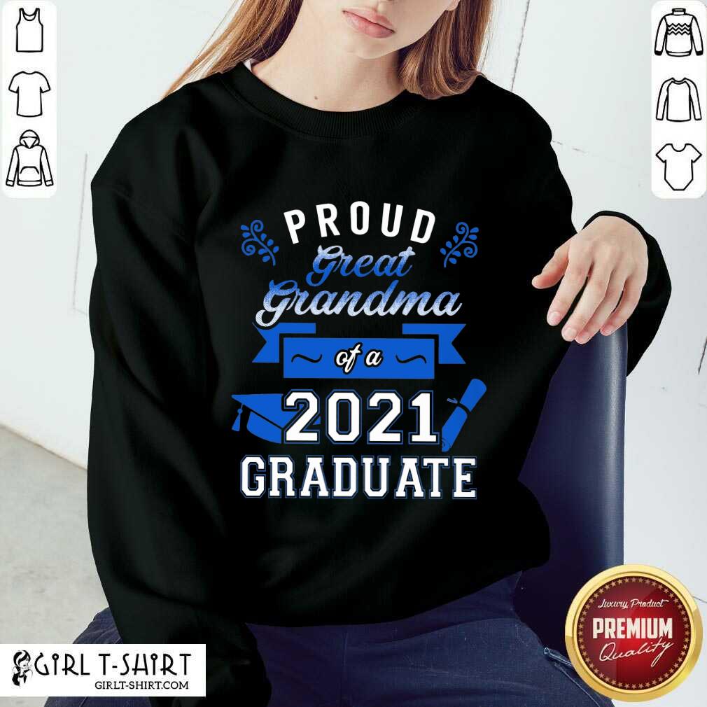 Terrific Grandma 2021 Graduate Blue Shirt - Image 4