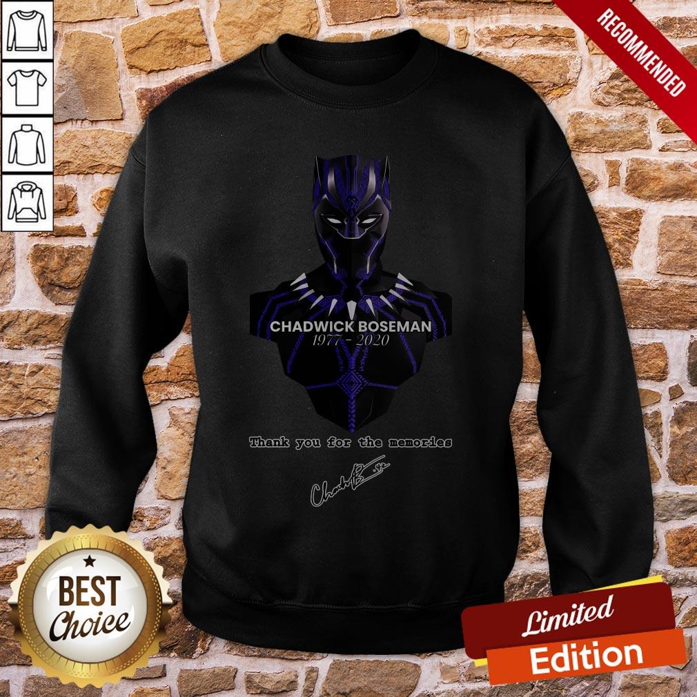 Thank You For The Memories Chadwick Boseman Black Panther Rip 1977-2020 Shirt - Image 5