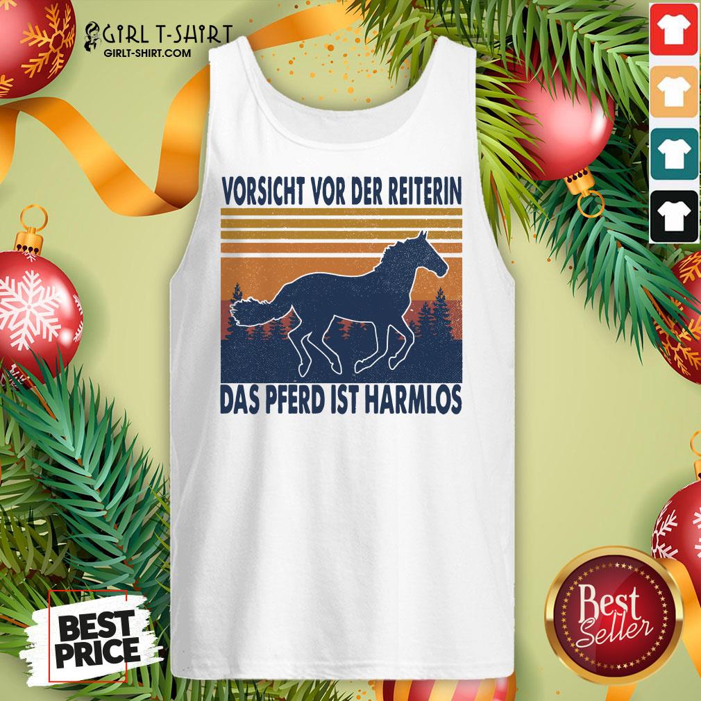 That Funny Horse Beware Of The Rider The Horse Is Harmless Vintage Retro Shirt - Image 4