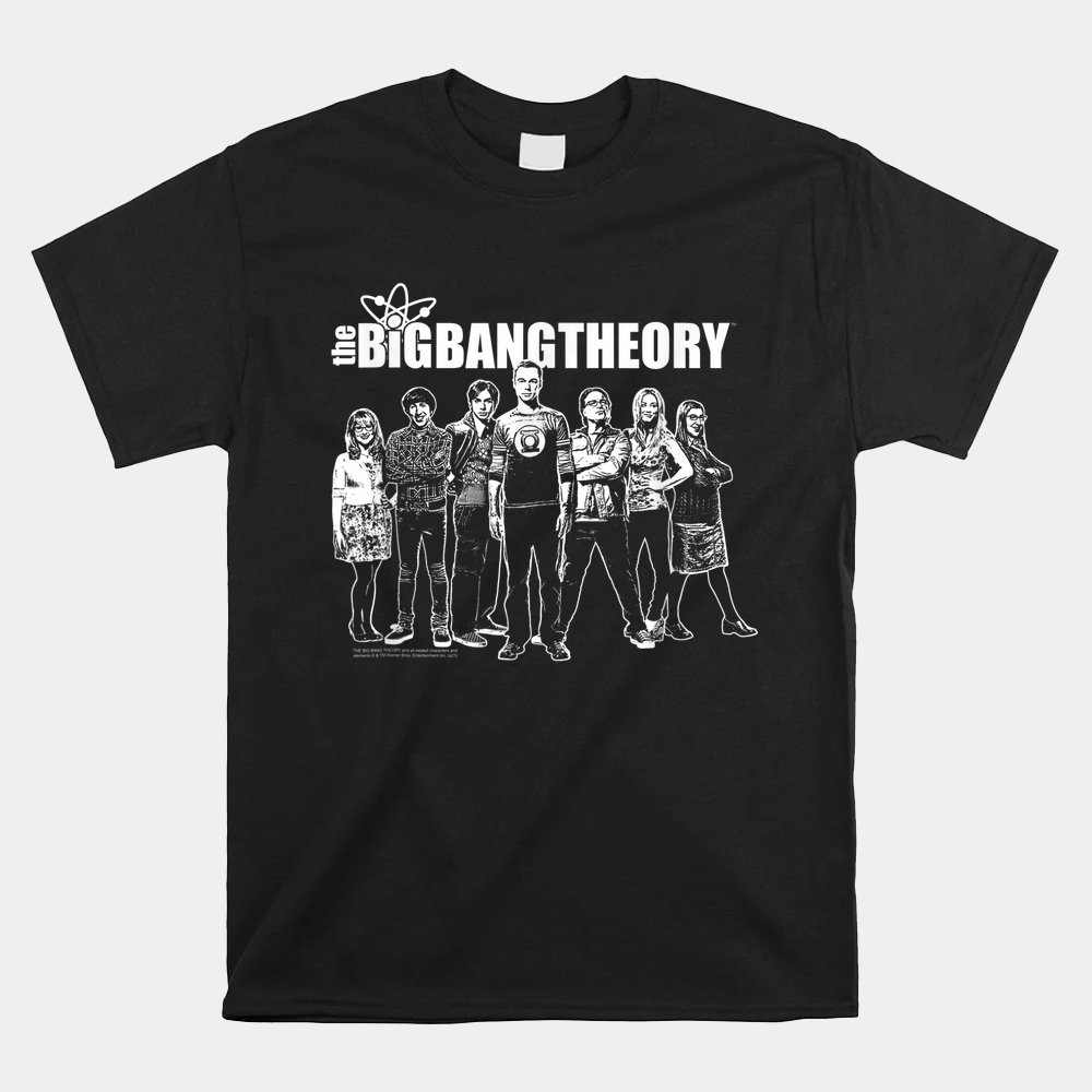 The Big Bang Theory Monochrome Group Shirt - Image 5