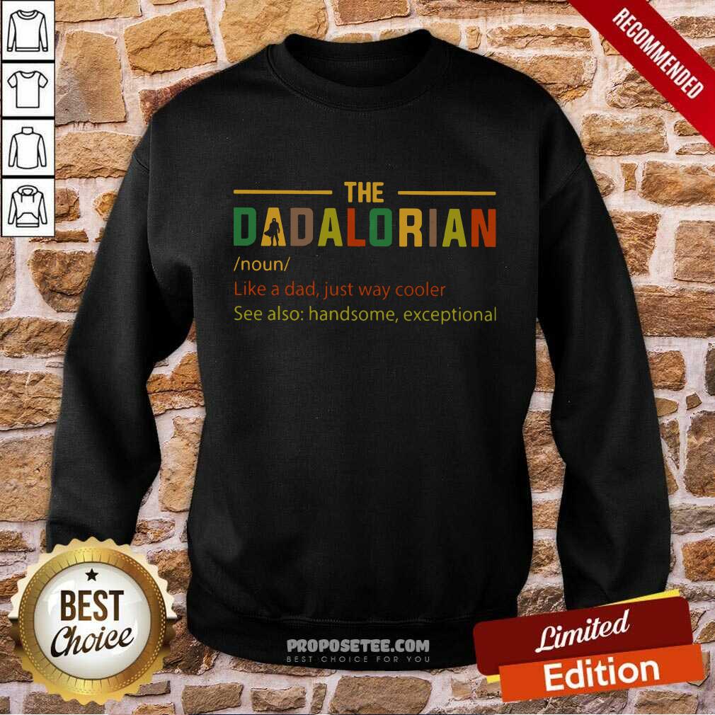The Dadalorian Like A Dad Just Way Cooler Vintage Shirt - Image 5